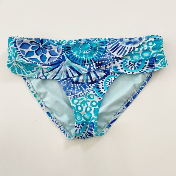 Lilly Pulitzer Other - Lilly Pulitzer Womens Turquoise Oasis Lagoon Sarong Bikini Bottom Size 8